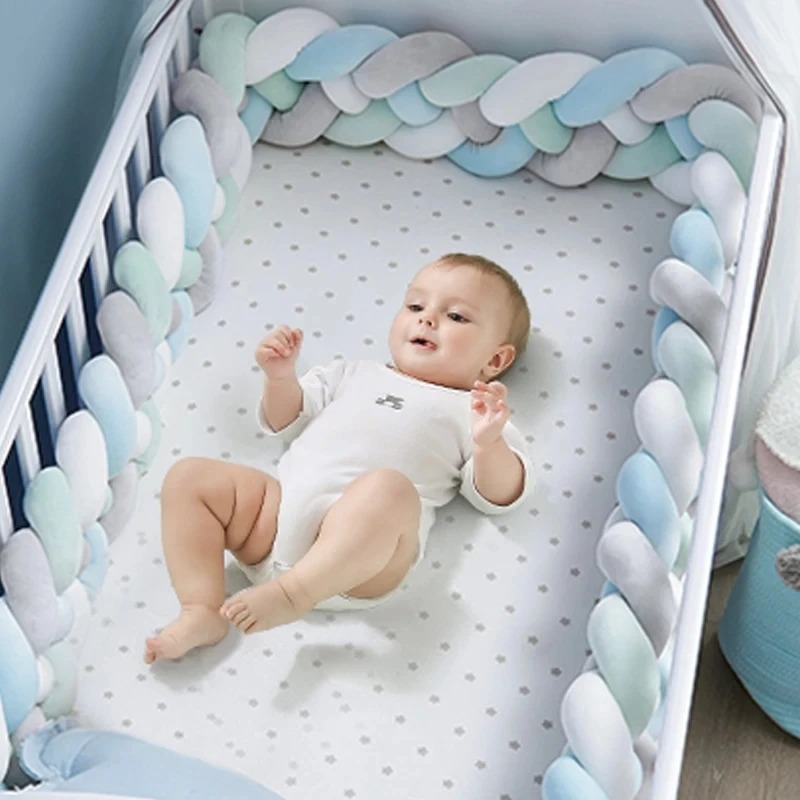 Baby Nursery Cushion - 1M/2M/3,6M Baby Krippe Schutz Knoten Baby
