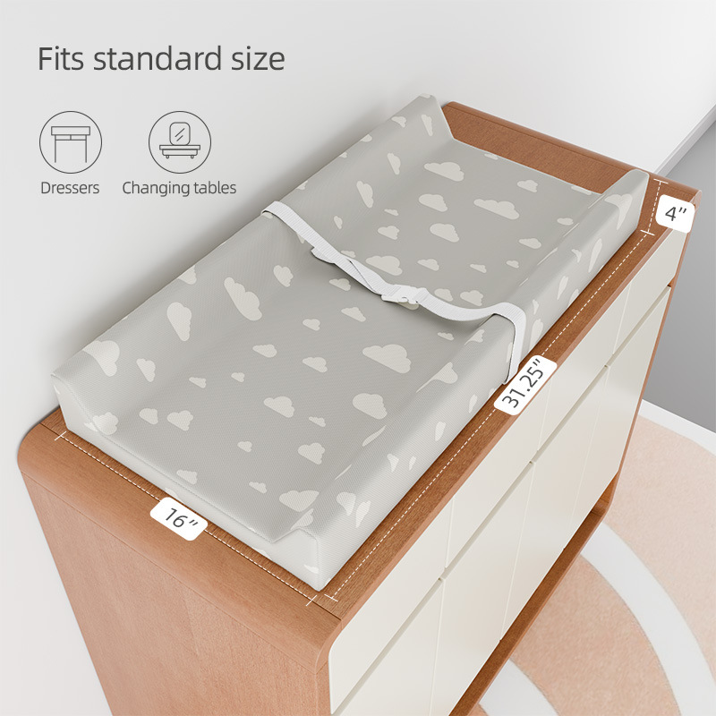 Baby Mattress Waterproof - Baby-Wickelunterlage mit waschbarem Bezug, passend für