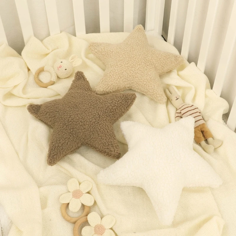 Baby Nursery Cushion - Solide Plüsch Kindergarten Dekoration Stern Form