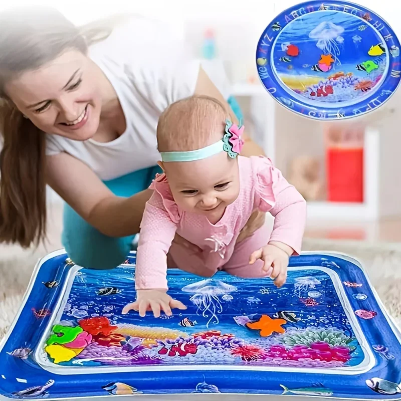 Baby Nursery Cushion - Infinno Aufblasbare Bauchzeitmatte, Premium-Babyspielmatte, aufblasbares Wasserkissen,