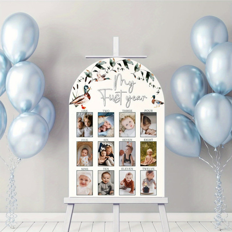 Baby Nursery Picture Frames - 1 Stück Mein Erstes Jahr Fototafel