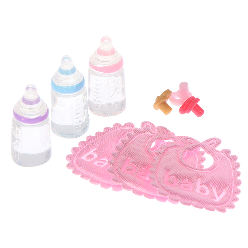 Baby Nursery Sets - 3 Stück antike Puppen Haus Miniatur