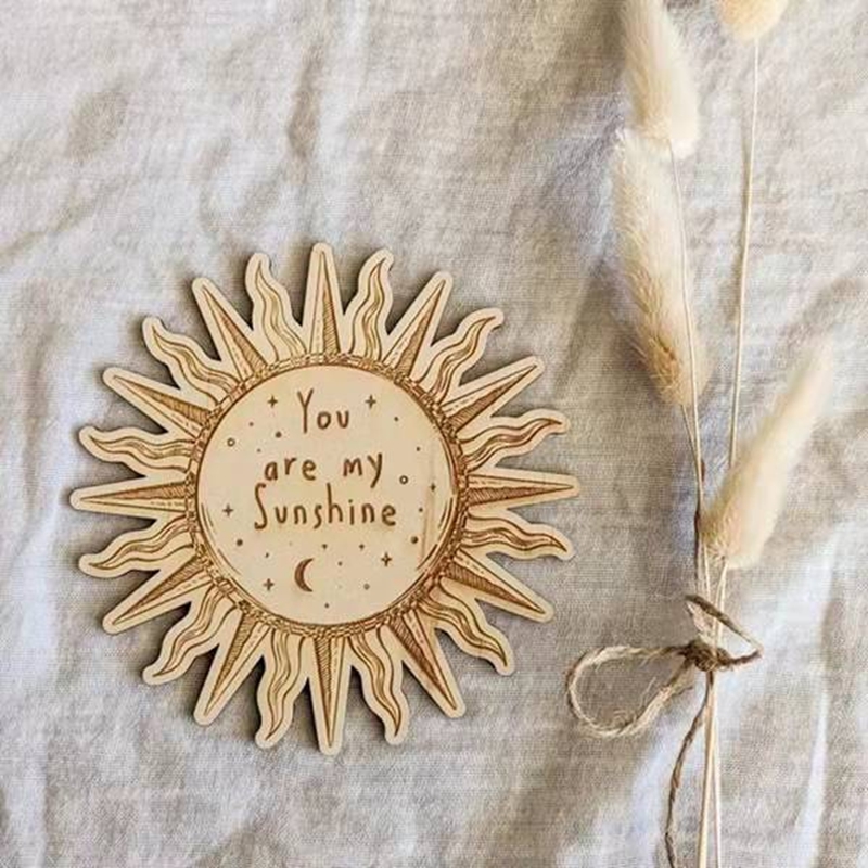 Baby Nursery You Are My Sunshine - Du bist mein Sonnenschein Baby-Shower-Geschenk Sonnen-Meilenstein-Dekoration