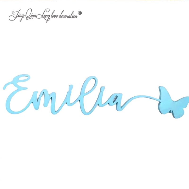 Baby Nursery Name Sign - Personalisiertes Namensschild: Babyzimmer-Dekoration, Holzausschnitt Kindernamensschild für