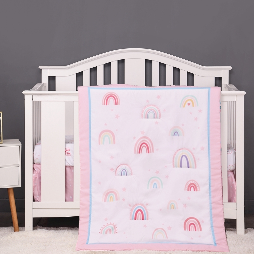 Baby Nursery Sets - 3Pcs Regenbogen Baby, Kleinkind Krippe Kinder