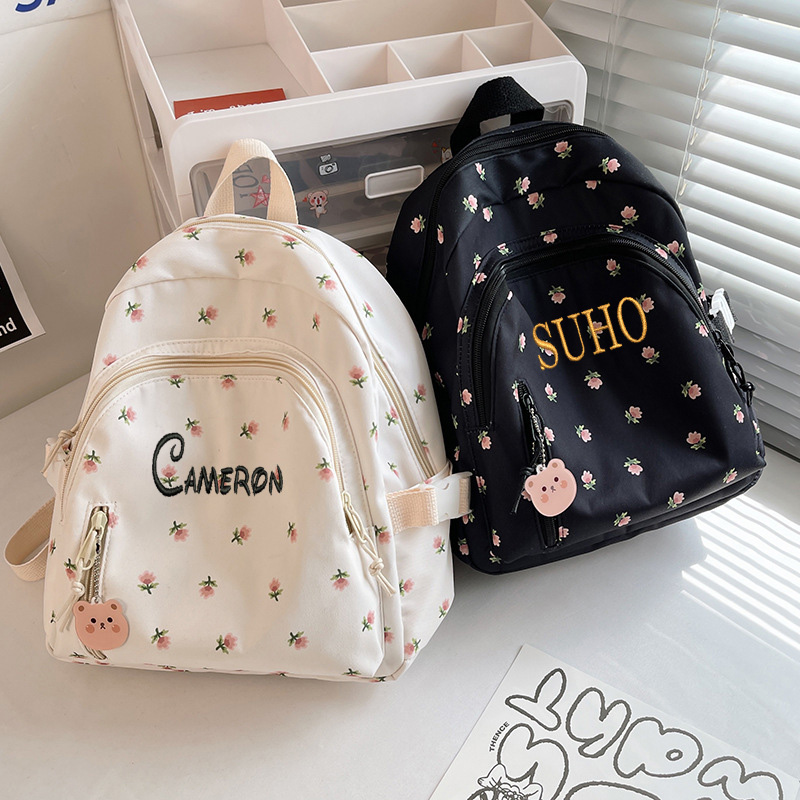 Baby Nursery Backpack - Personalisierter, ultraleichter Studentenrucksack, faltbarer Rucksack, Mädchen,