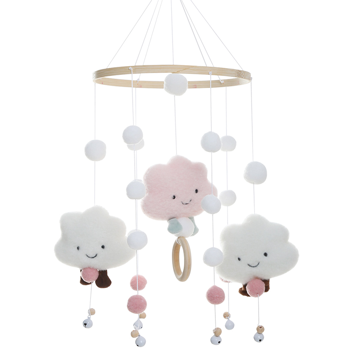 Baby Nursery Mobile - Mobile Windspiele mit Wolken puppe Hängematte