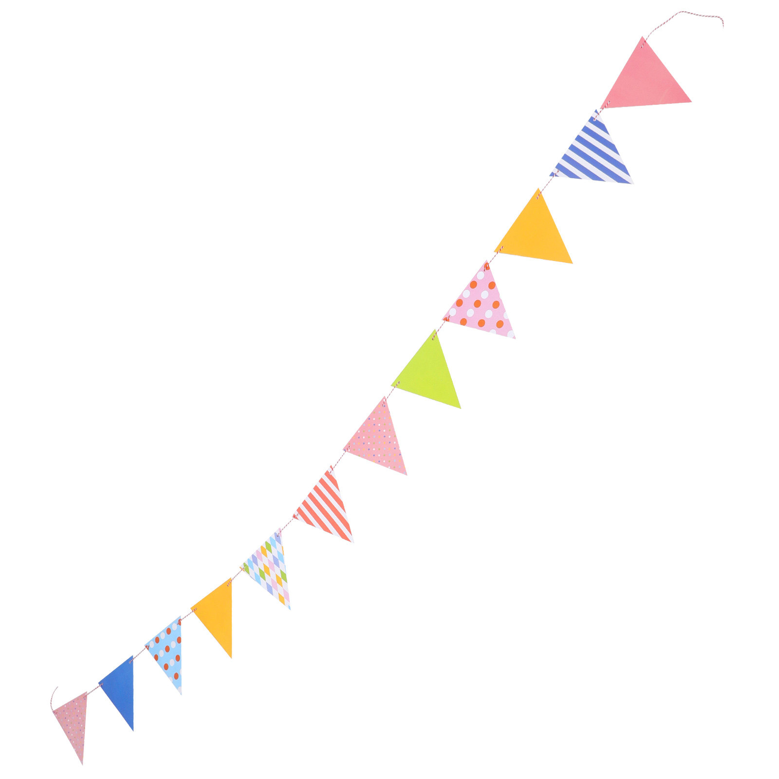 Baby Nursery Garland - Dreieckige Papierwimpel-Girlande Bunte Geburtstags-Dreiecksfahnen Papier Baby-Geburtstagsparty-Dekorationen