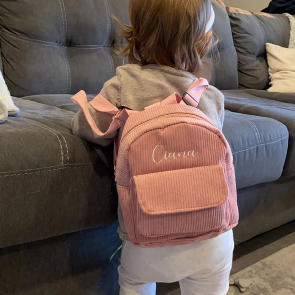Baby Nursery Backpack - Neue Damen Cord Rucksack personal isierte