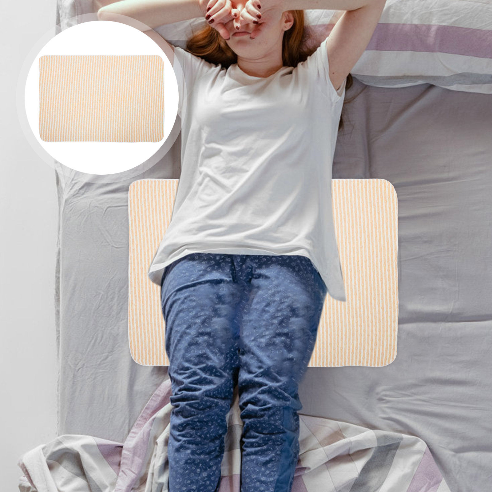 Baby Mattress Waterproof - Wasserdichte Baby-Bettauflage, waschbare Matratzenauflage, große wiederverwendbare