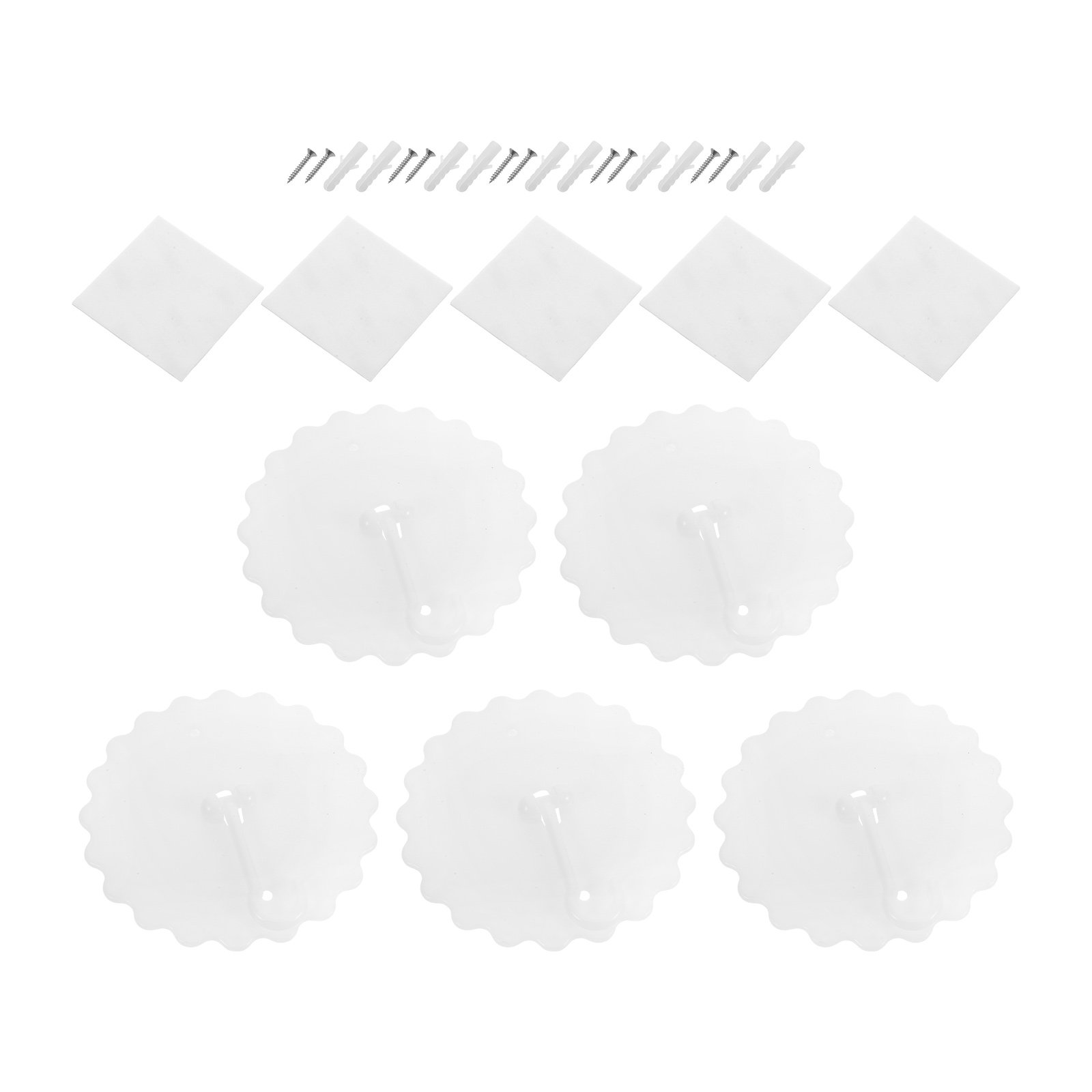 Baby Nursery Hooks - 5 Stück Babybett-Moskitonetz-Haken Selbstklebend Ohne Bohren
