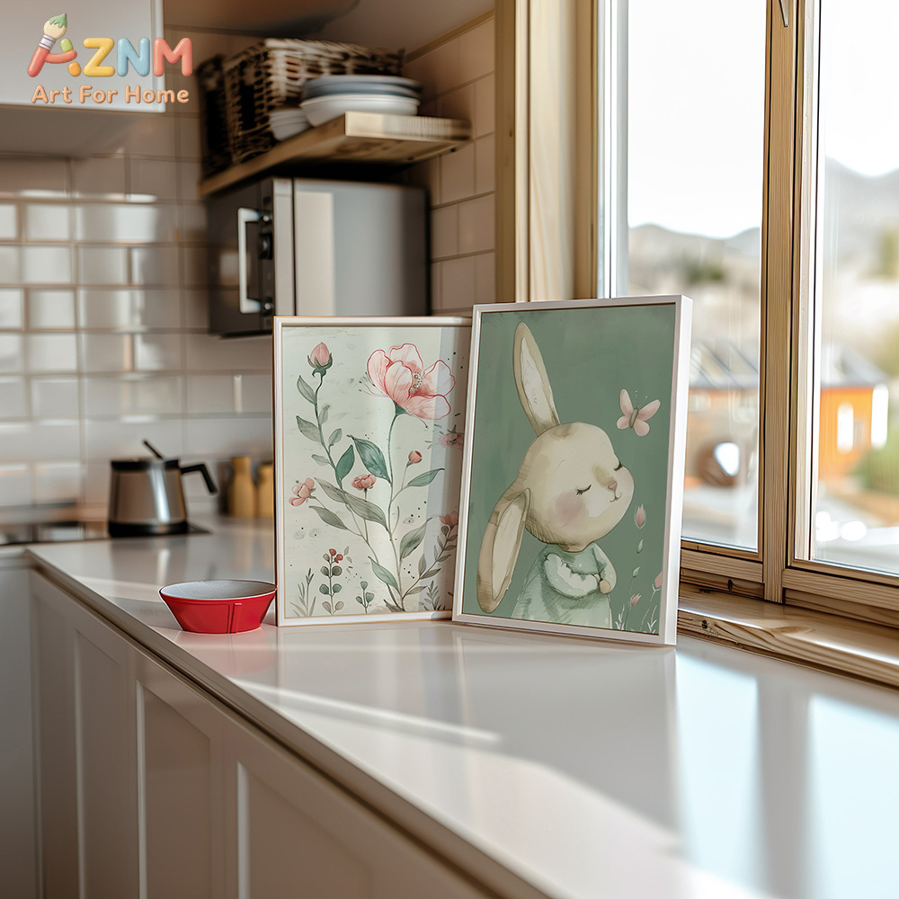 3-teiliges Set: Niedliche Hase – Baby Nursery Picture Frames Bewertung und Preis