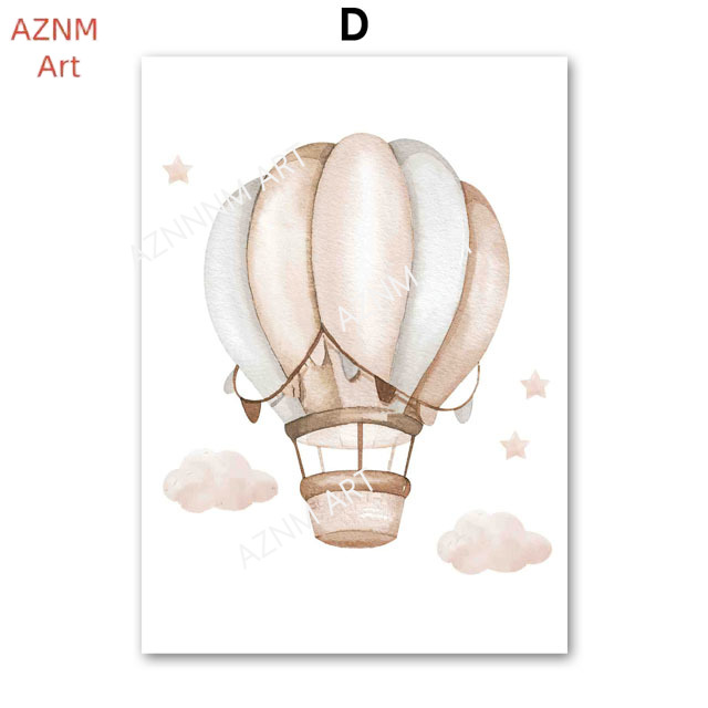 Elefanten-Ballon, Regenbogen,  – Baby Nursery Posters Bewertung und Preis