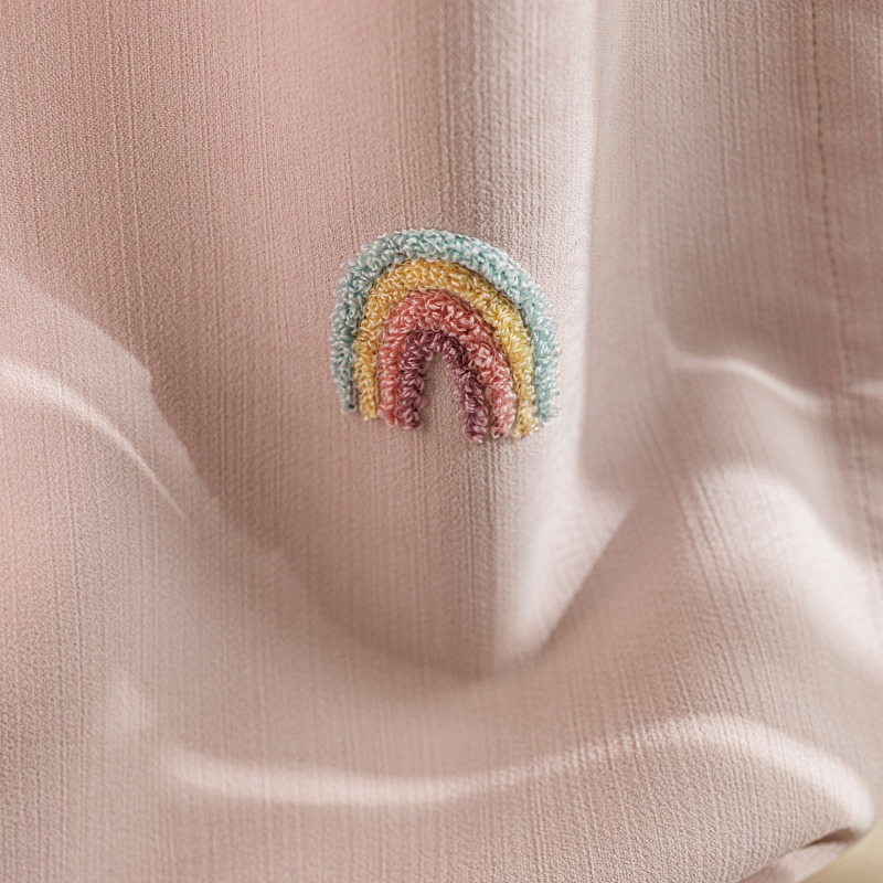 Bunte Regenbogen-Chenille-Vorh – Blackout Curtain Nursery Bewertung und Preis