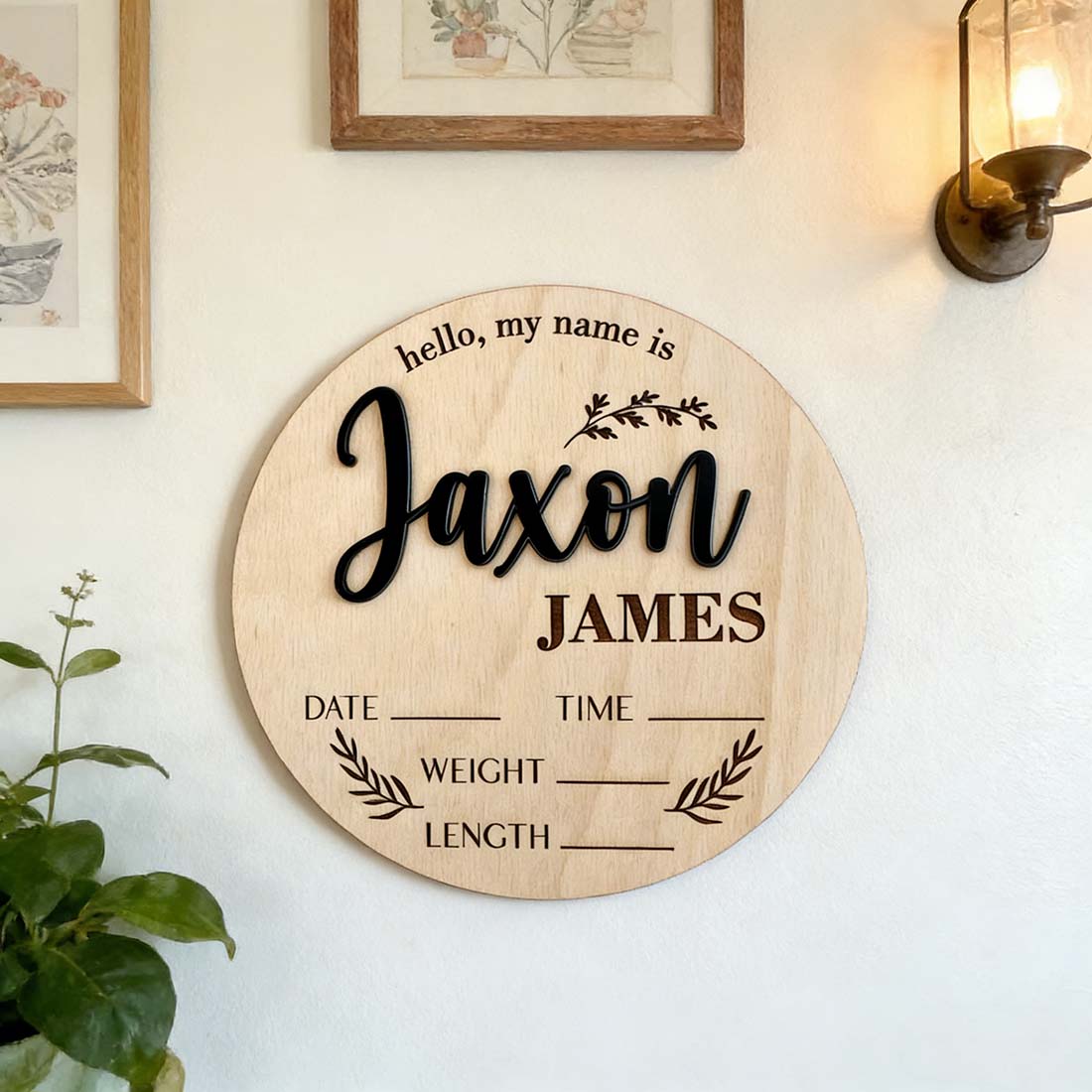 1 Stück personalisiertes Baby- – Baby Nursery Name Sign Bewertung und Preis