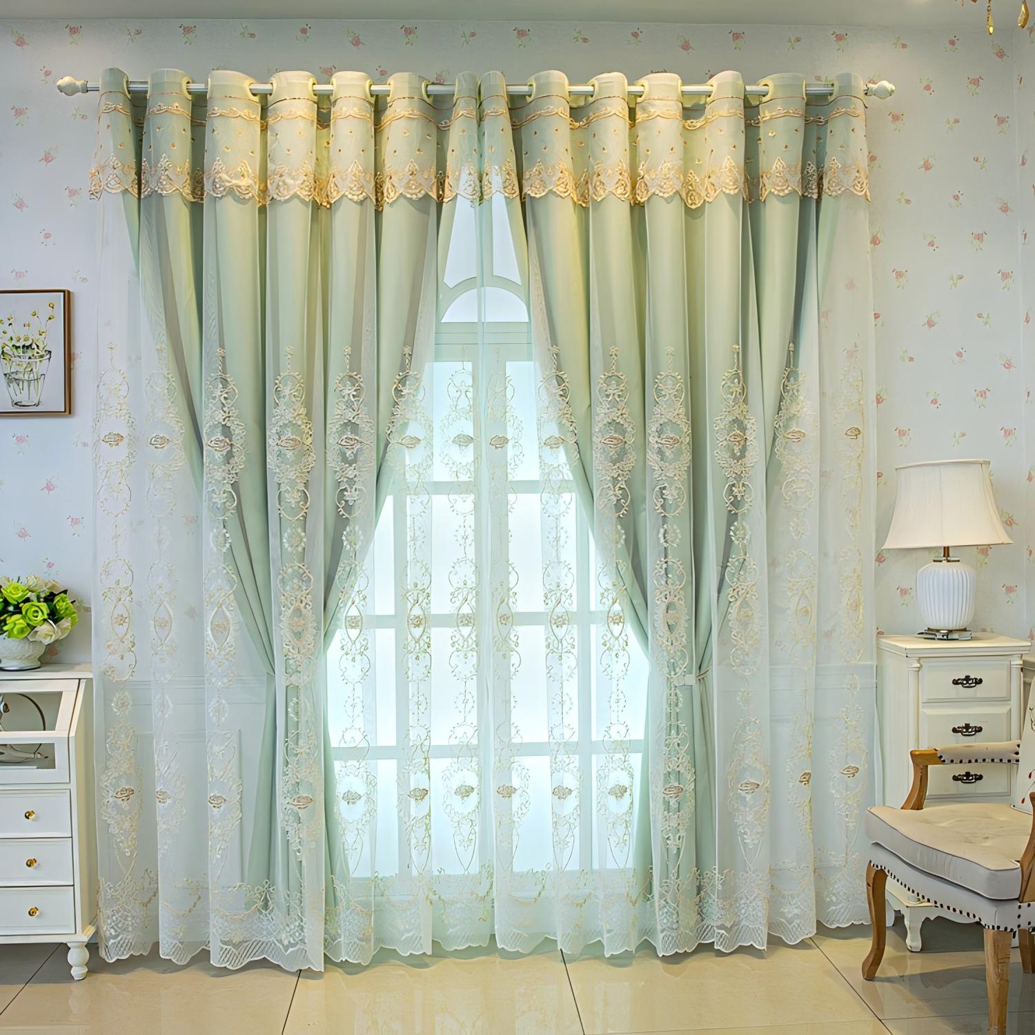 1 Stück Vintage Grüner Spitzen – Blackout Curtain Nursery Bewertung und Preis