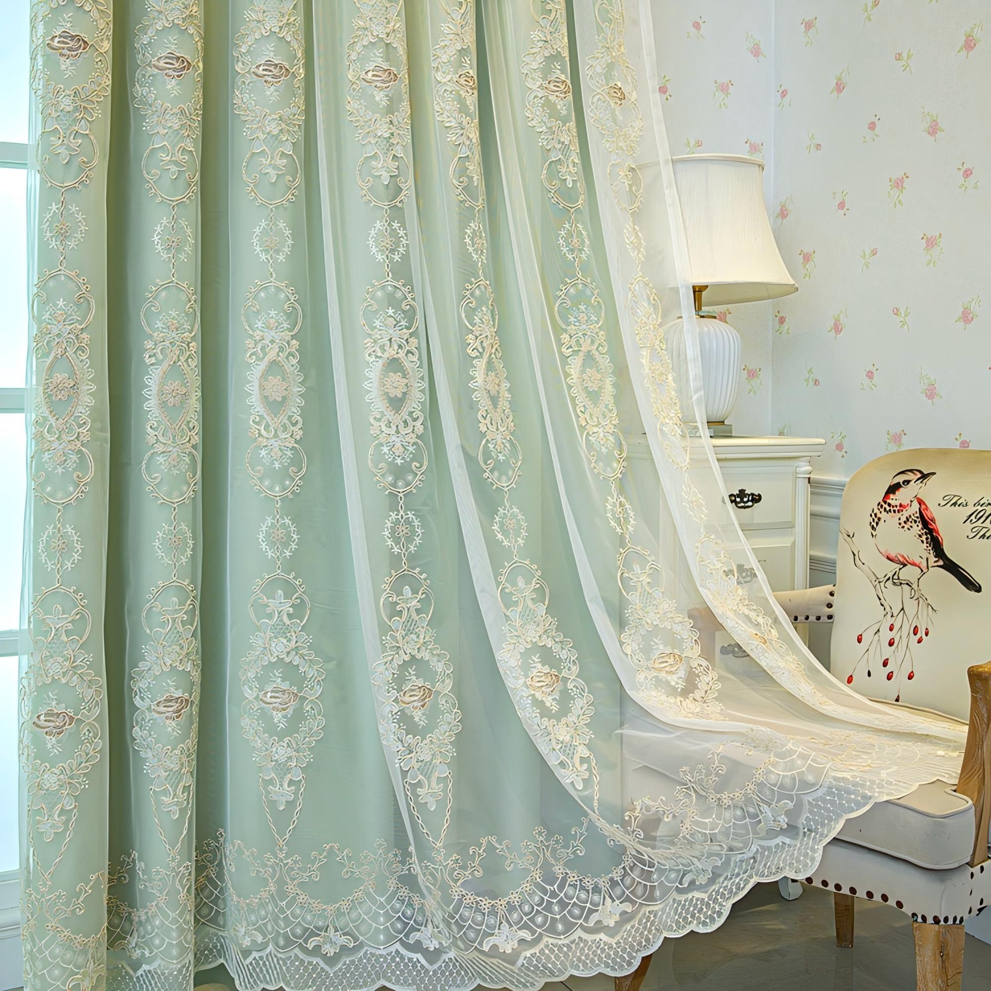 1 Stück Vintage Grüner Spitzen – Blackout Curtain Nursery Bewertung und Preis