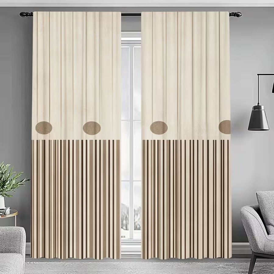 2 Stück, Cremeweiß & Hellbraun – Blackout Curtain Nursery Bewertung und Preis