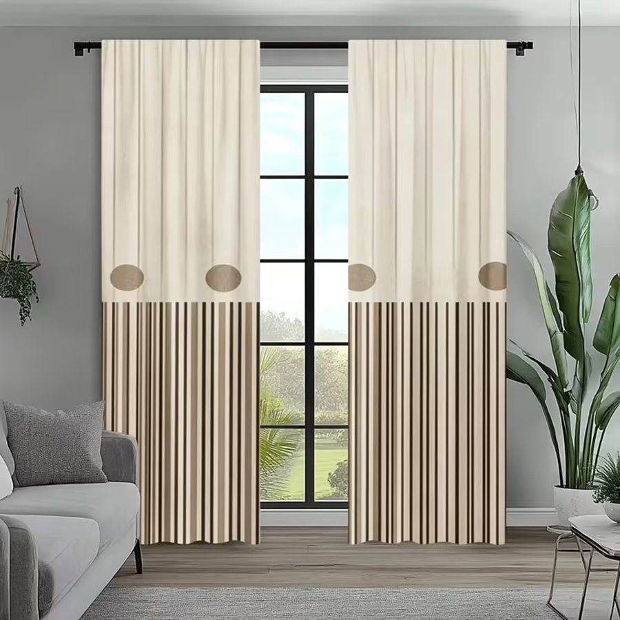 2 Stück, Cremeweiß & Hellbraun – Blackout Curtain Nursery Bewertung und Preis