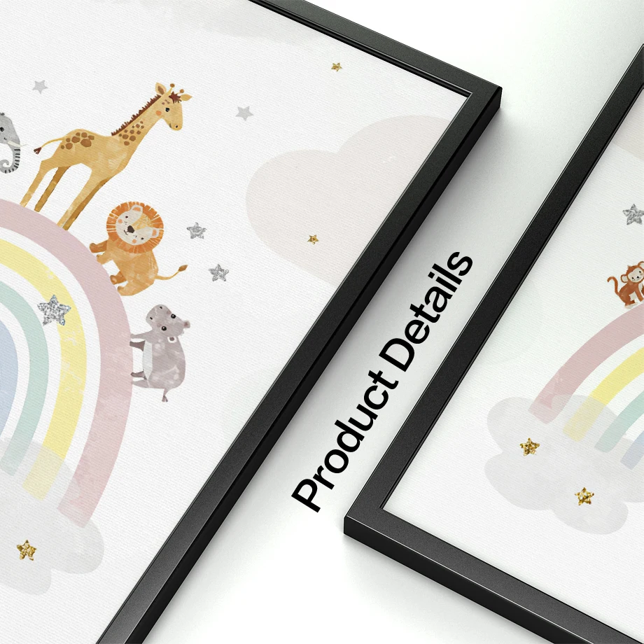 Giraffe Elefant Heißluftballon – Baby Nursery Posters Bewertung und Preis