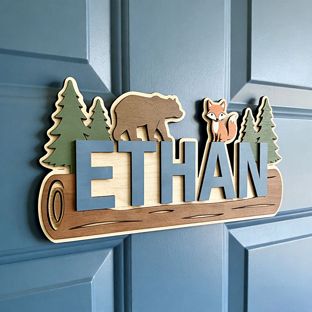 Personalisiertes Holzschild mi – Baby Nursery Name Sign Bewertung und Preis