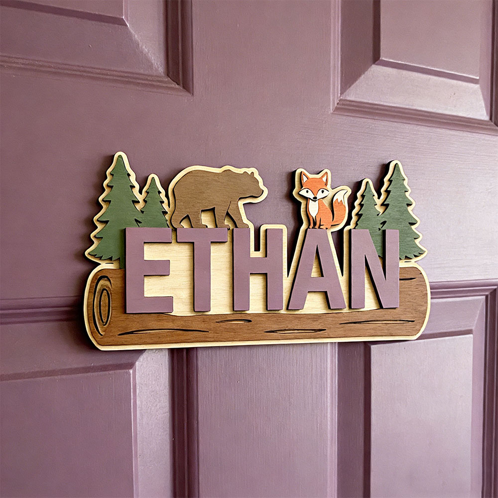 Personalisiertes Holzschild mi – Baby Nursery Name Sign Bewertung und Preis