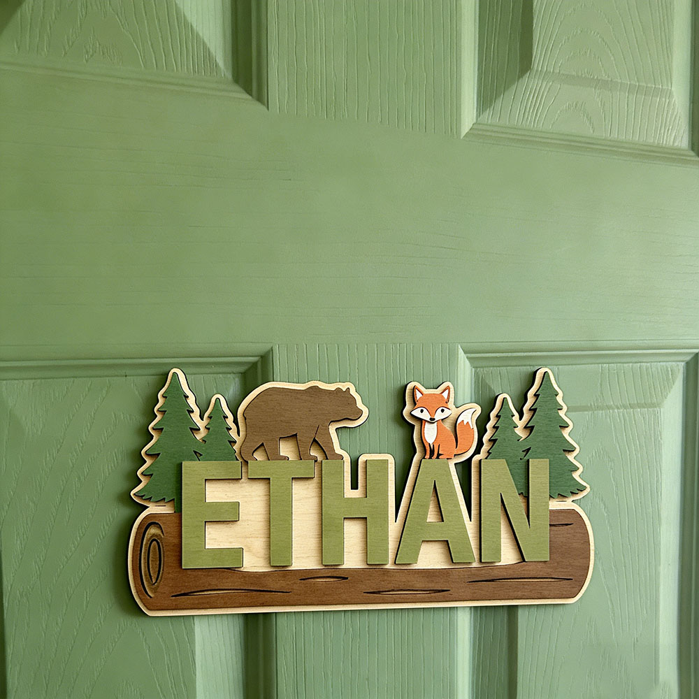 Personalisiertes Holzschild mi – Baby Nursery Name Sign Bewertung und Preis