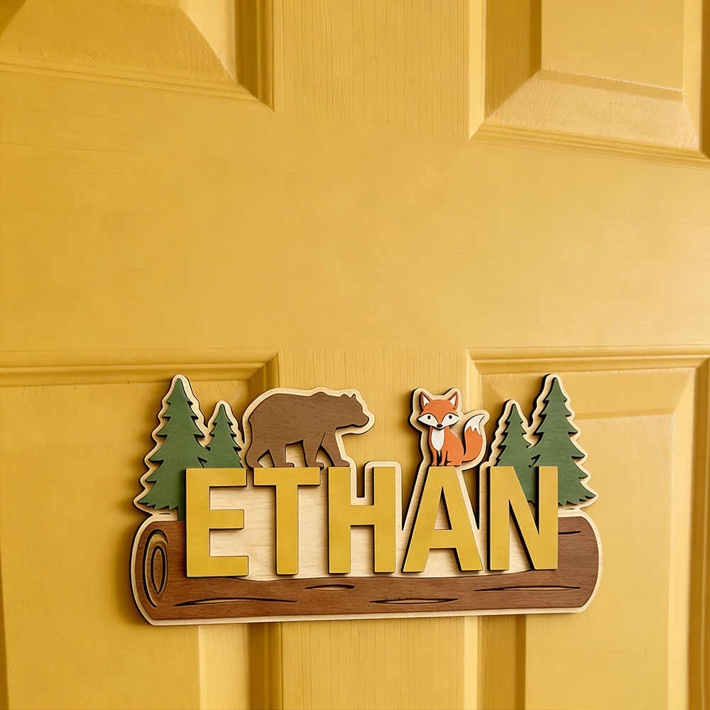 Personalisiertes Holzschild mi – Baby Nursery Name Sign Bewertung und Preis