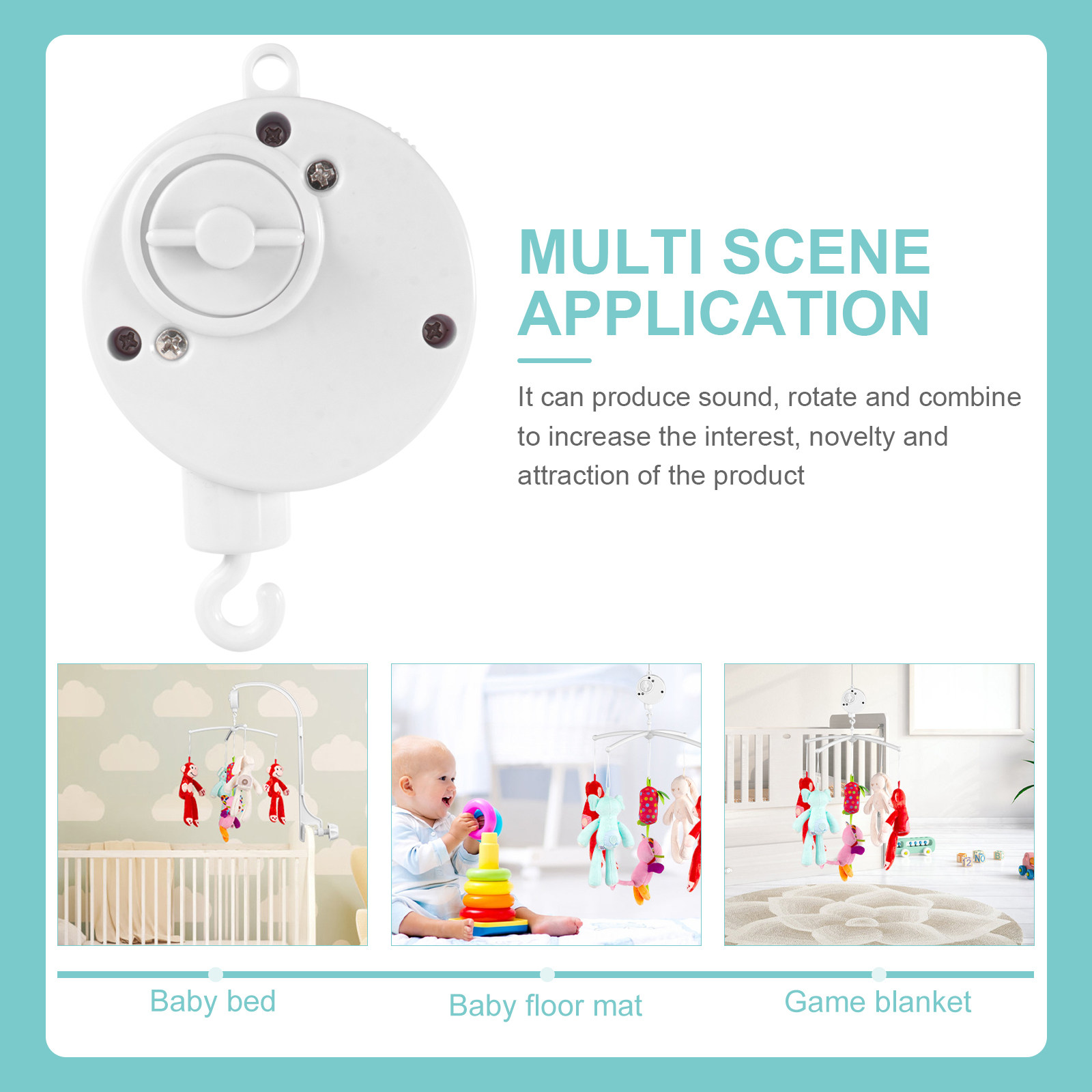 1 Stück Baby-Musikbox, weißer  – Baby Nursery Hooks Bewertung und Preis