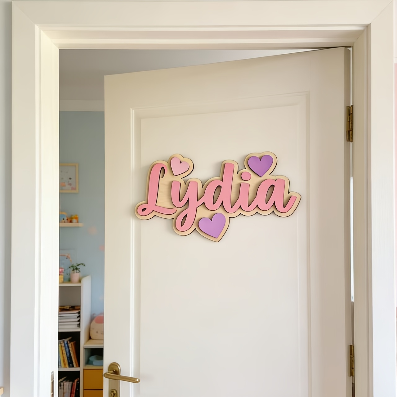 Personalisiertes Farbverlauf-H – Baby Nursery Name Sign Bewertung und Preis