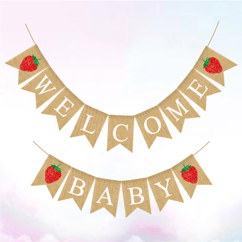 Baby Shower Leinen-Banner Erdb – Baby Nursery Garland Bewertung und Preis