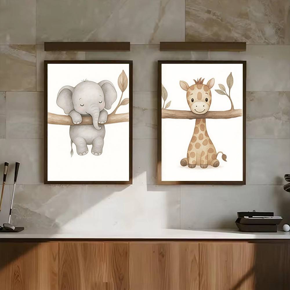 Neutrale Boho Safari Baby Tier – Baby Nursery Wallpaper Neutral Bewertung und Preis