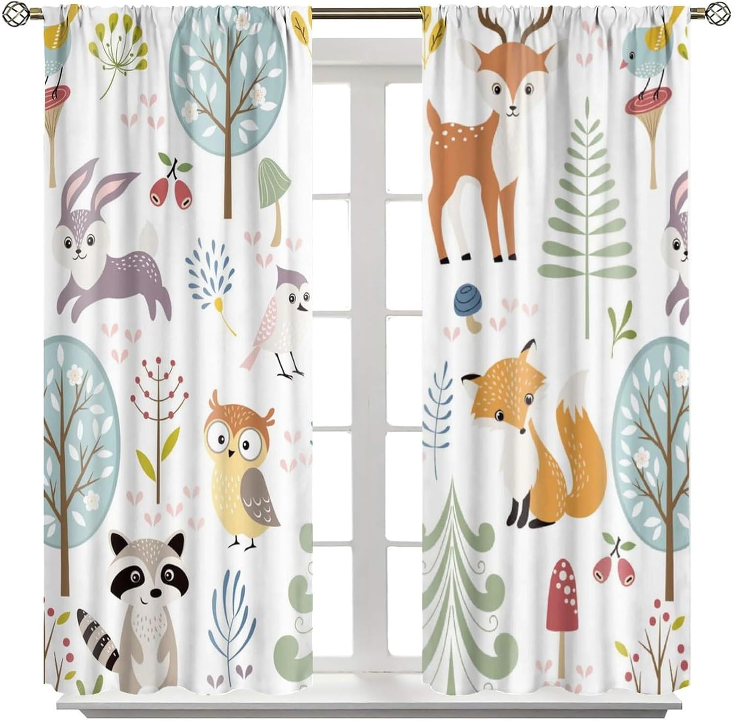 Vorhänge mit Waldtiermotiven – – Blackout Curtain Nursery Bewertung und Preis