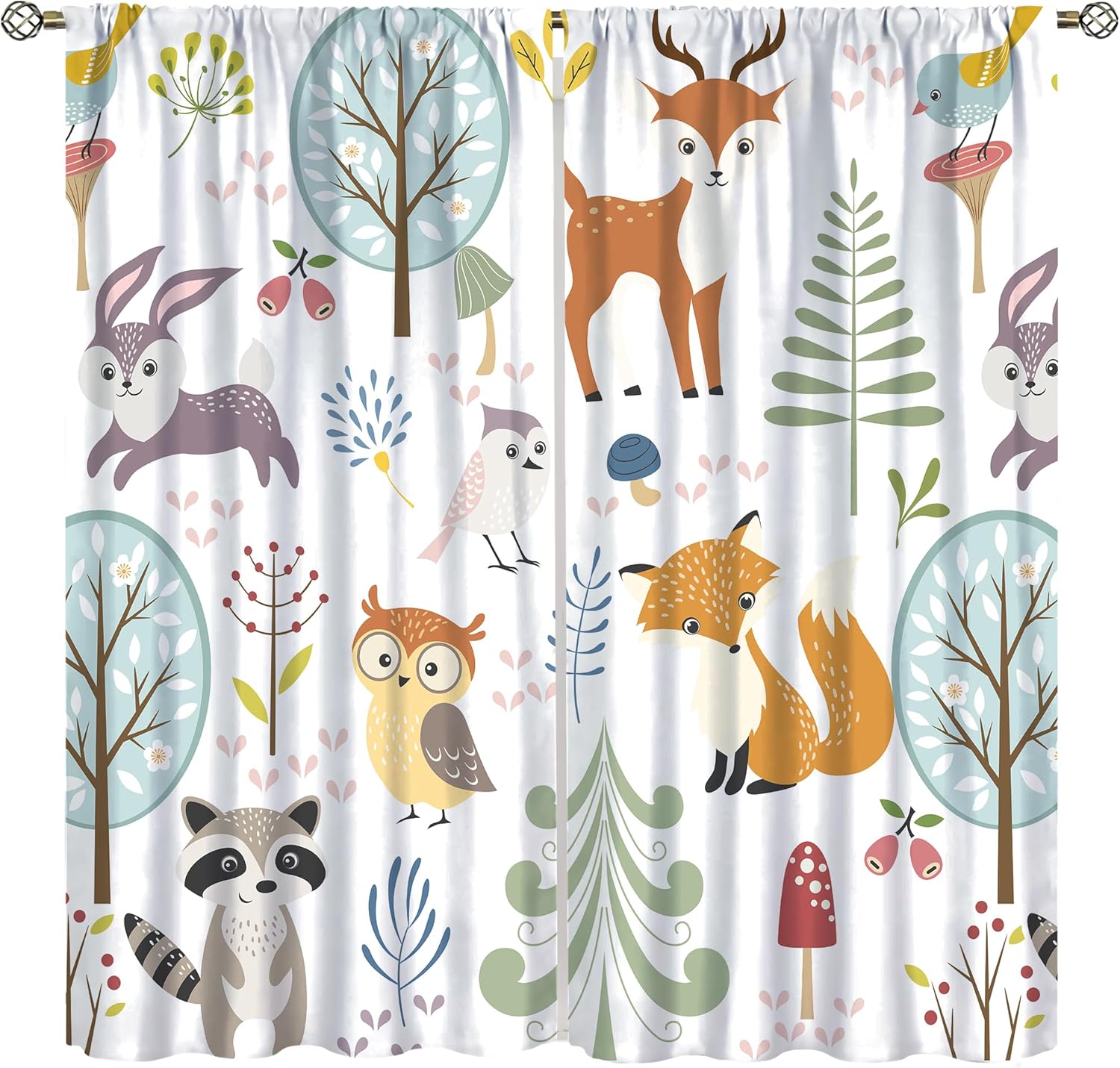 Vorhänge mit Waldtiermotiven – – Blackout Curtain Nursery Bewertung und Preis