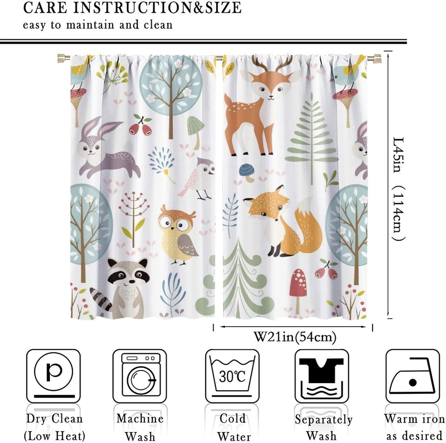Vorhänge mit Waldtiermotiven – – Blackout Curtain Nursery Bewertung und Preis