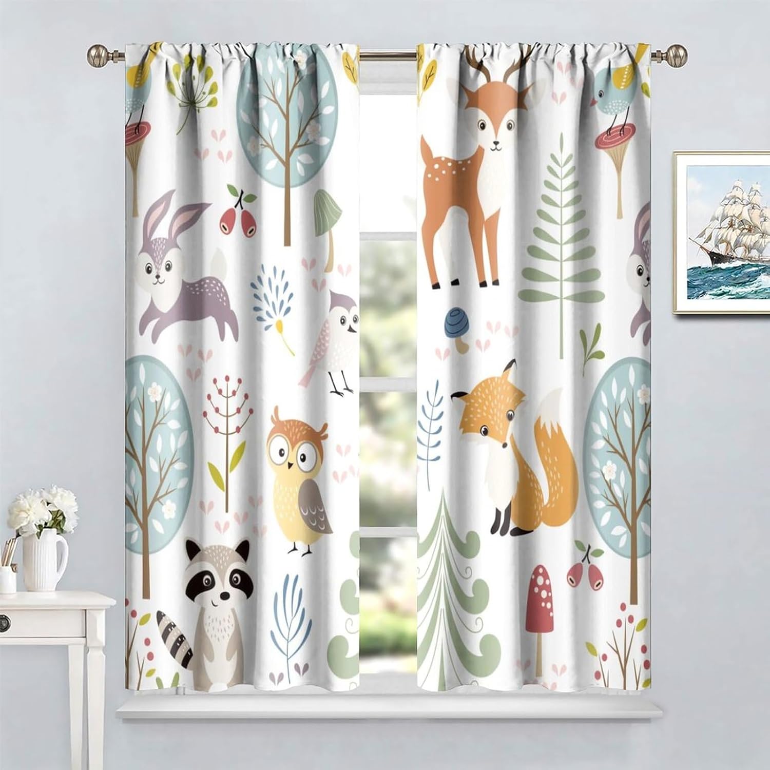 Vorhänge mit Waldtiermotiven – – Blackout Curtain Nursery Bewertung und Preis