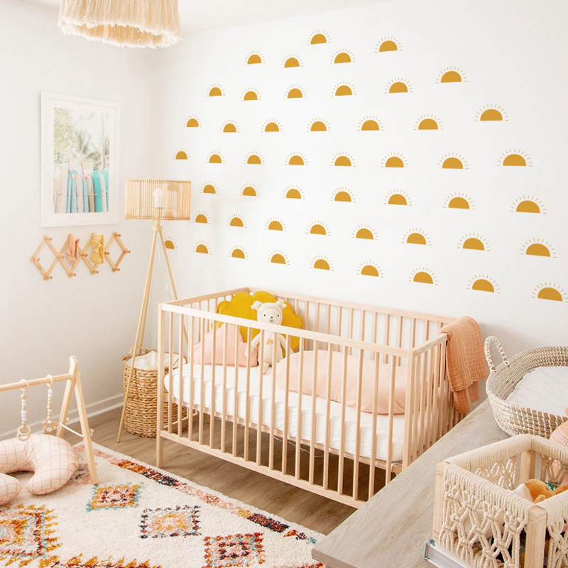 Boho Gelb Orange Halbe Sonne W – Baby Nursery Yellow Bewertung und Preis