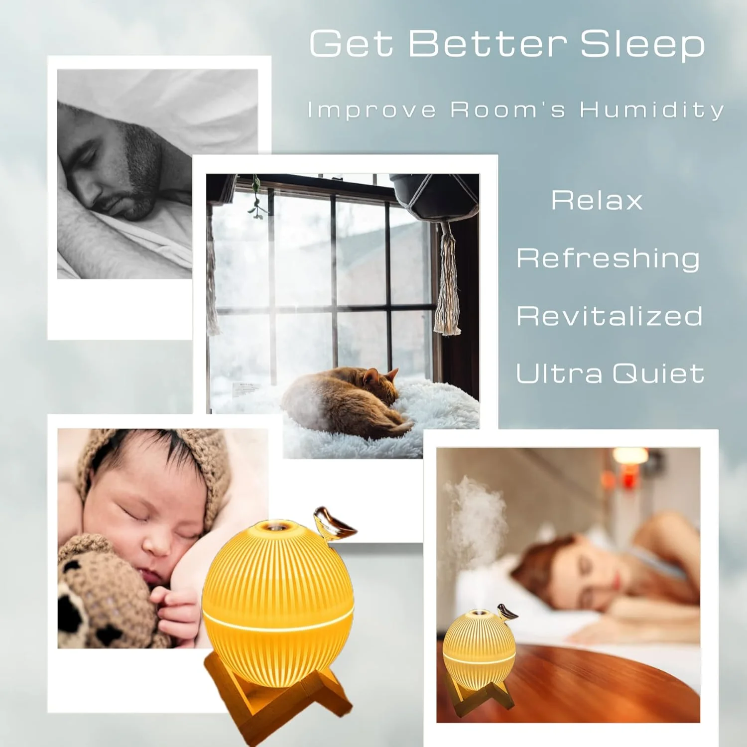Cool Mist Mini-Luftbefeuchter. – Baby Nursery Yellow Bewertung und Preis