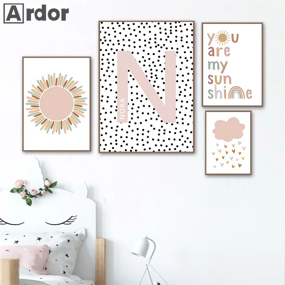 Benutzerdefinierte Namensposte – Baby Nursery You Are My Sunshine Bewertung und Preis