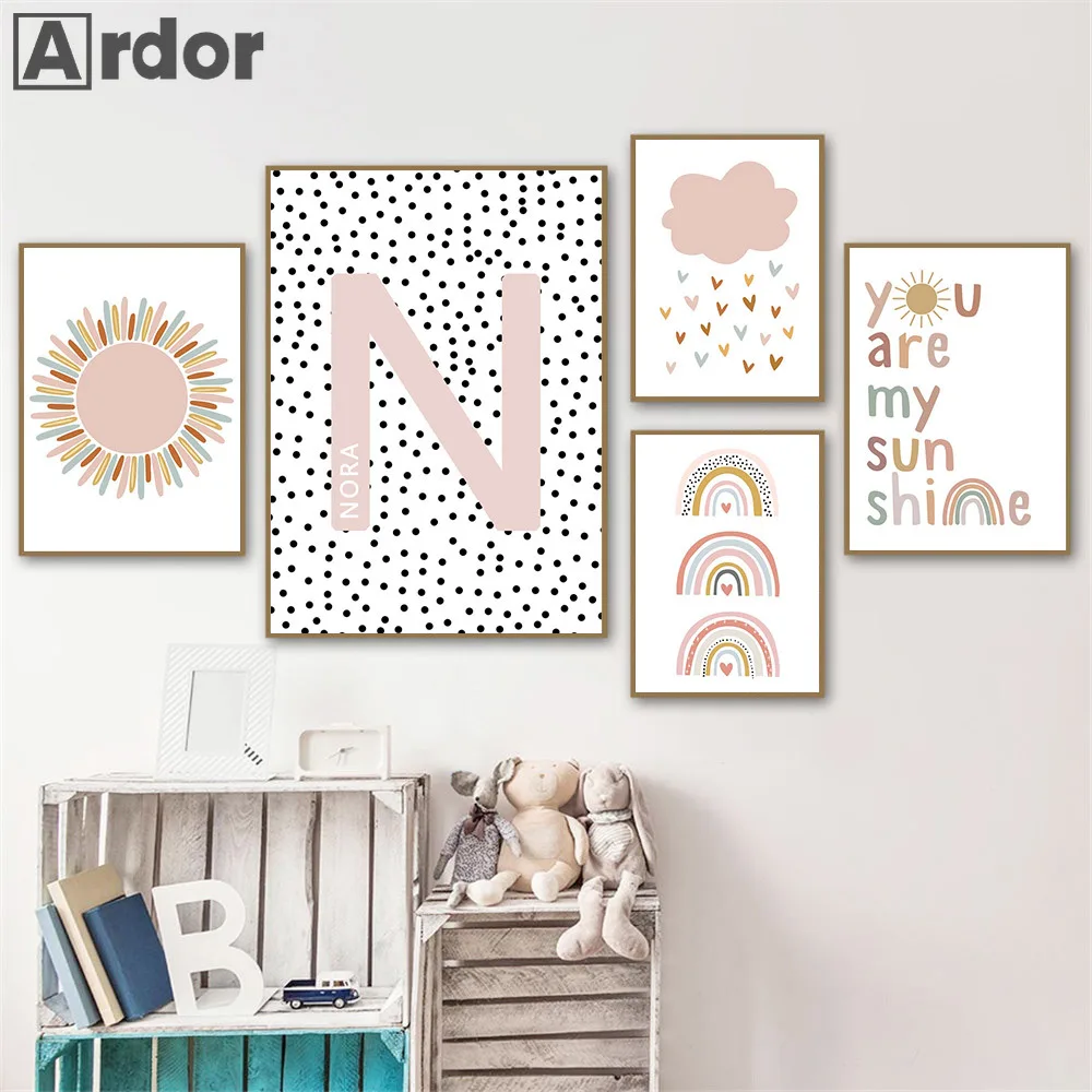 Benutzerdefinierte Namensposte – Baby Nursery You Are My Sunshine Bewertung und Preis