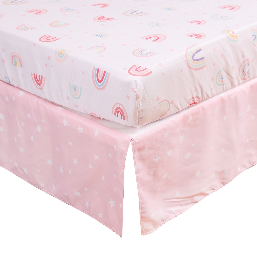 3Pcs Regenbogen Baby, Kleinkin – Baby Nursery Sets Bewertung und Preis