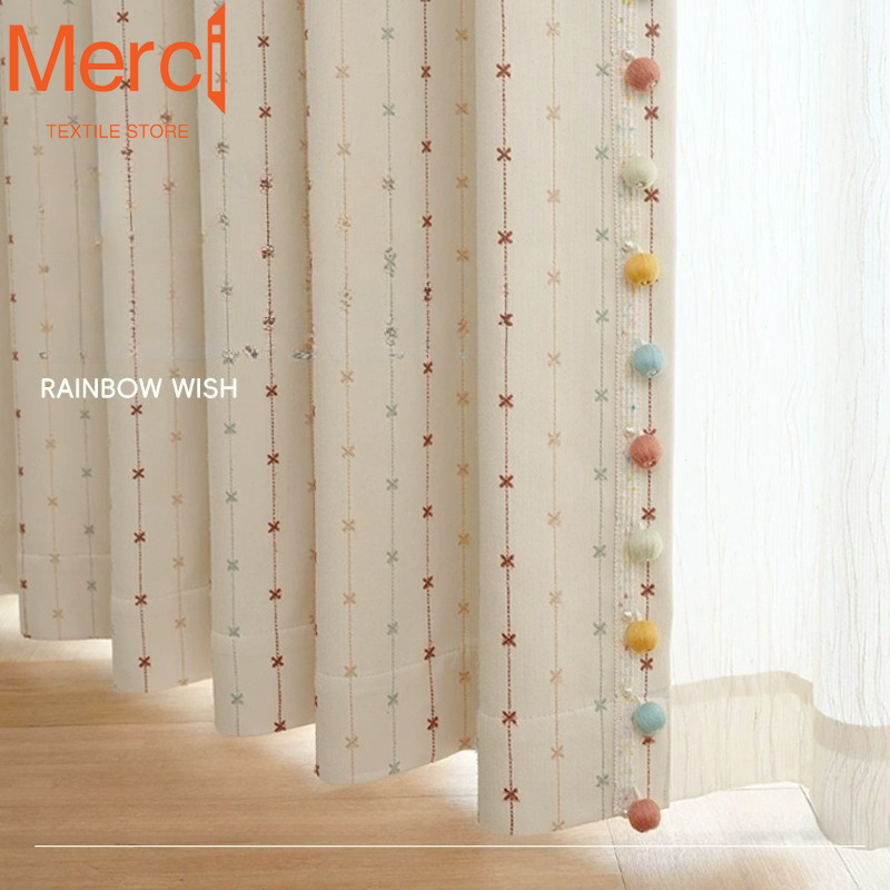 Rainbow Star Wishes Chenille-V – Blackout Curtain Nursery Bewertung und Preis
