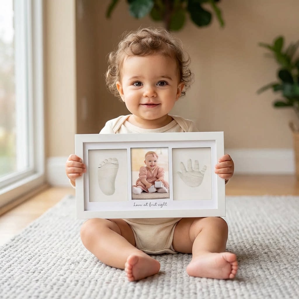 Baby Hand- und Fußabdruck-Set  – Baby Nursery Picture Frames Bewertung und Preis