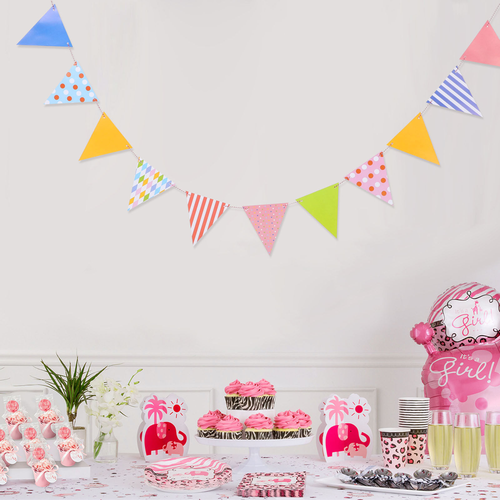 Dreieckige Papierwimpel-Girlan – Baby Nursery Garland Bewertung und Preis