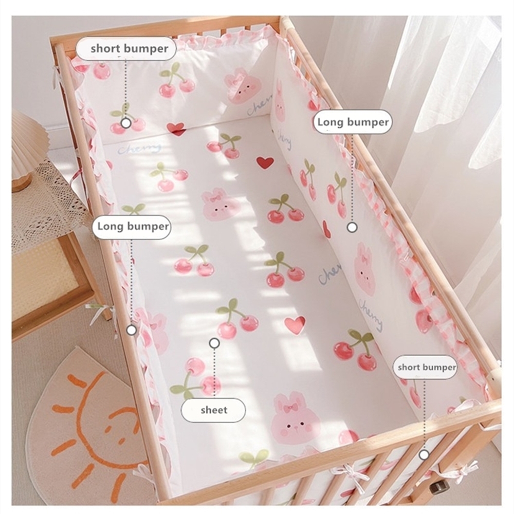 5Pcs Krippe Bettwäsche Set Mäd – Baby Nursery Sets Bewertung und Preis