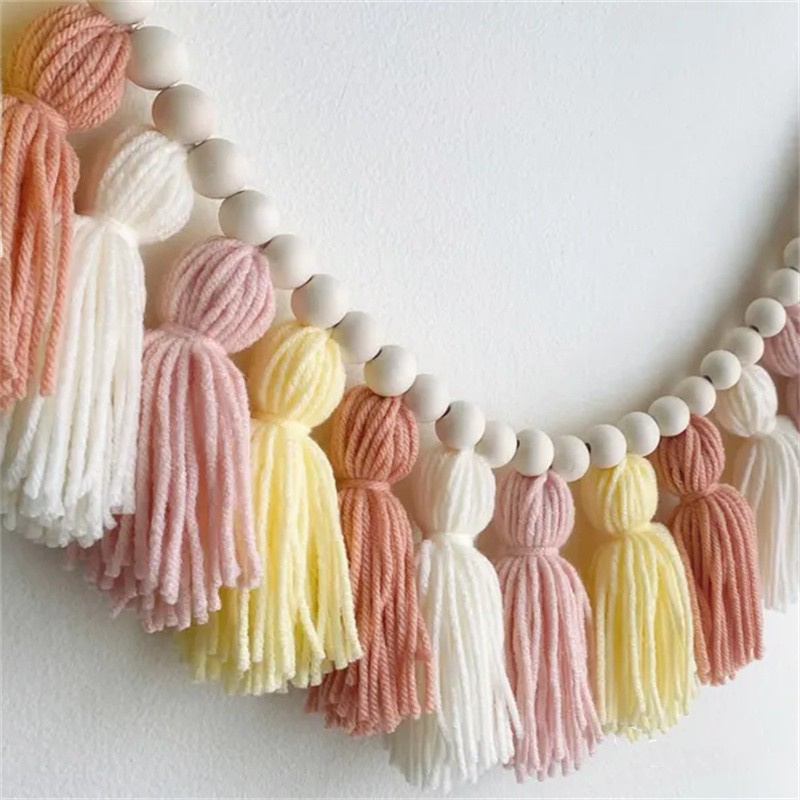 Gelbe Boho Quasten-Girlanden W – Baby Nursery Garland Bewertung und Preis