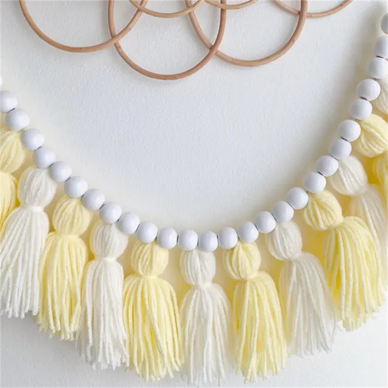 Gelbe Boho Quasten-Girlanden W – Baby Nursery Garland Bewertung und Preis