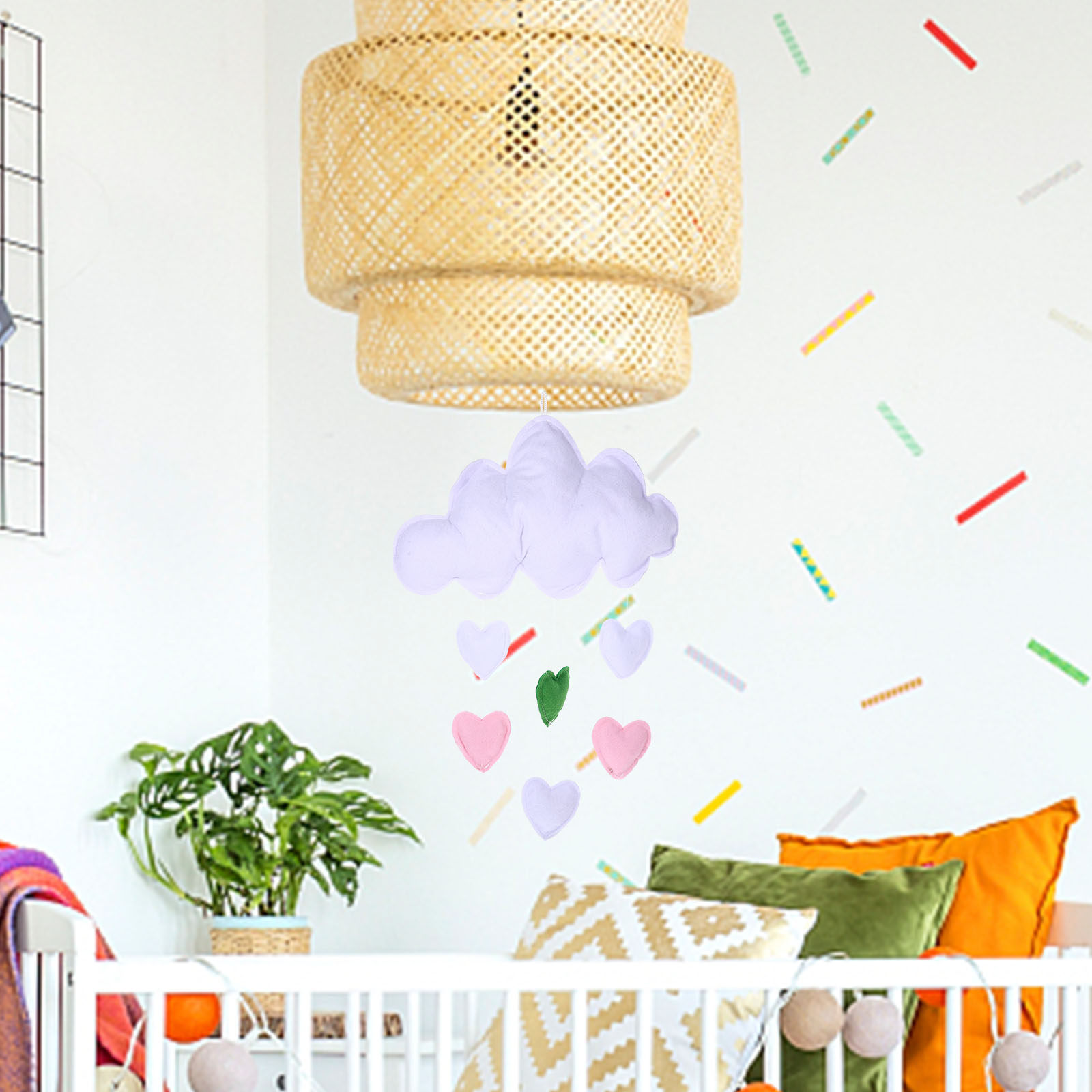 2 Stück Wolken-Regentropfen-Hä – Baby Nursery Garland Bewertung und Preis
