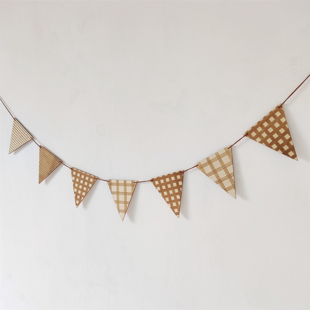 Nordic Holz Dreieck Flagge Wan – Baby Nursery Garland Bewertung und Preis