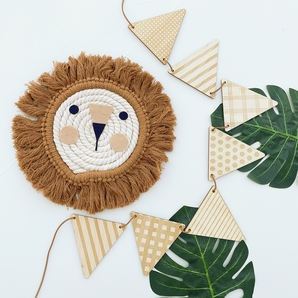 Nordic Holz Dreieck Flagge Wan – Baby Nursery Garland Bewertung und Preis